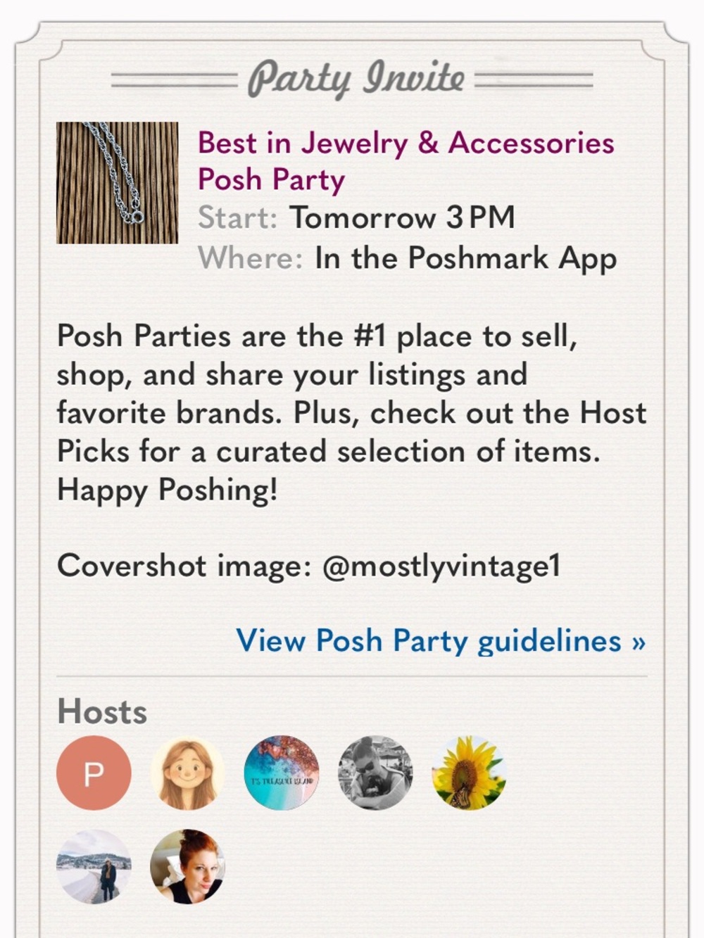 🎊Co-Hosting!!!🎉 Best in Jewelry/Accessories 🌟 Posh Party" on Thurs. 4/30/26 - Picture 2 of 3
